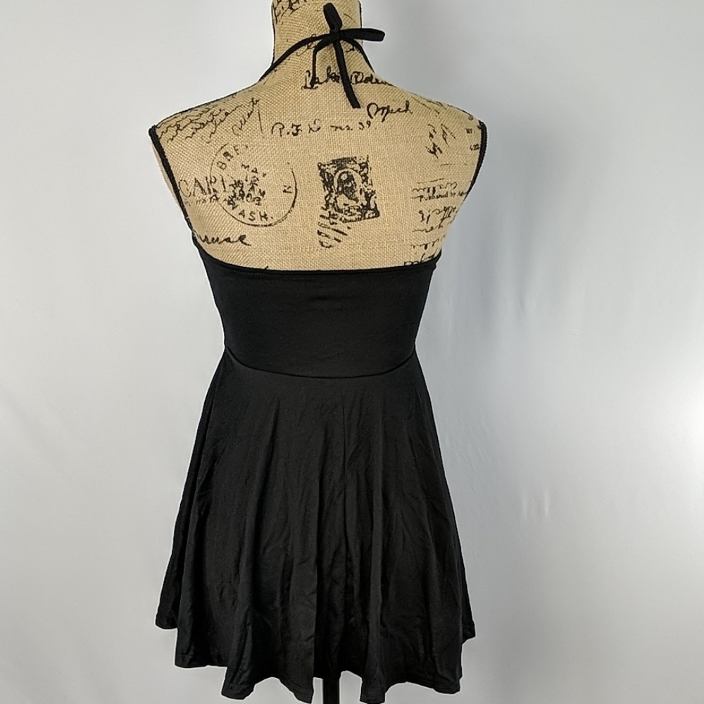 Halter tie flare skirt athletic dress - Picture 5 of 8
